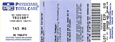 Tricor® Fenofibrate Tablets 145 mg Package Label (145mg Package Label)